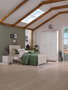 Hanah Home Cama Individual Monte Crema y Roble